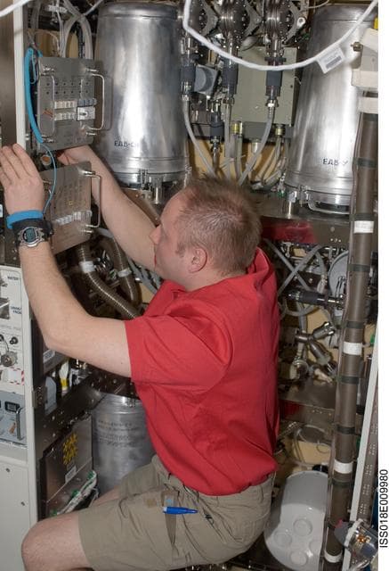 NASA image: ISS Expedition 18 Hygiene Maintenance System in the US Laboratory Destiny