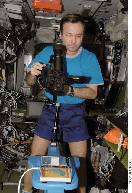 NASA image: ISS Expedition 18 MATI-75 Setup in the Service Module (SM)