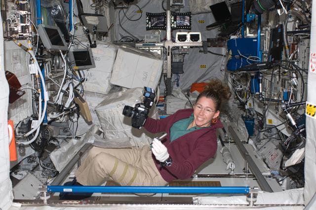 NASA image: Magnus photographs Triple Containment Syringe in European Laboratory Columbus