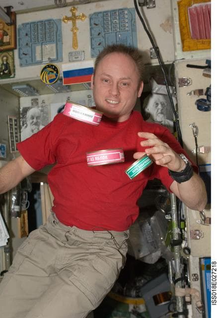 NASA image: ISS Expedition 18 Service Module (SM) Food Containers
