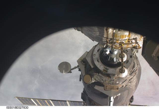 NASA image: ISS Expedition 18 Progress 31P Separation