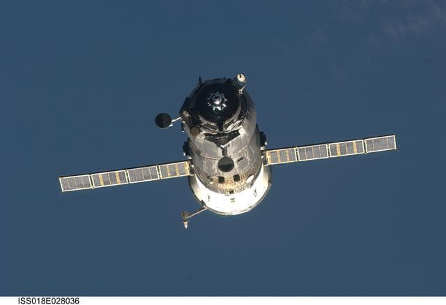 NASA image: ISS Expedition 18 Progress 31P Separation