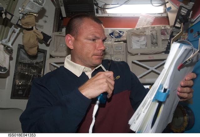NASA image: Preparations for STS-119 Extravehicular Activity (EVA) 2