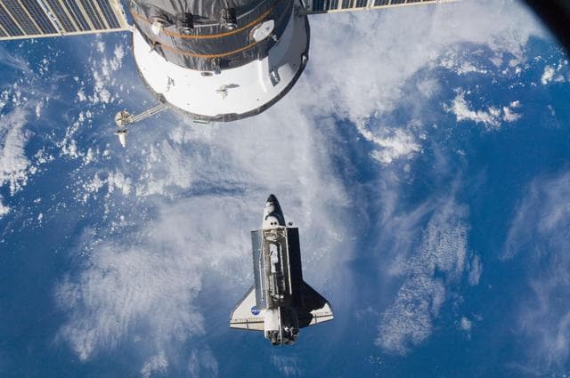 NASA image: STS-119 Approach OPS