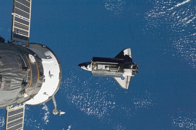 NASA image: STS-119 Approach OPS