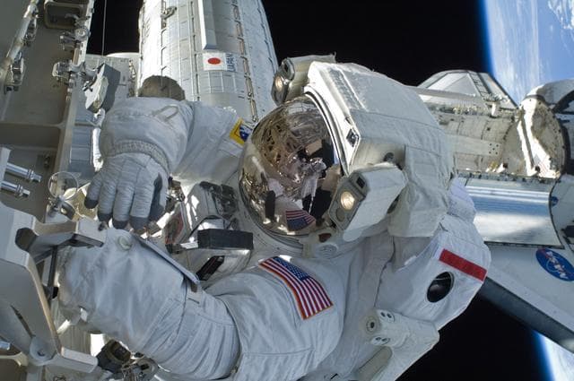 NASA image: Acaba during STS-119 Extravehicular Activity (EVA) 3