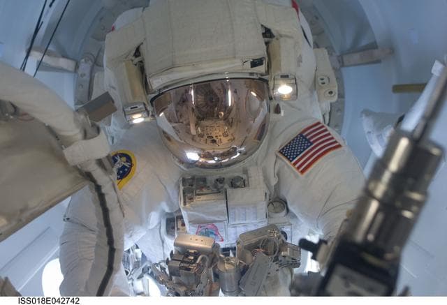 NASA image: STS-119 Extravehicular Activity (EVA) 3 Ingress