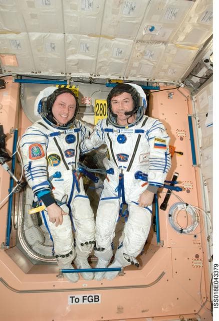 NASA image: Sokol IV Spacesuit Prep