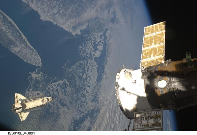 NASA image: STS-119 Undocking and Separation