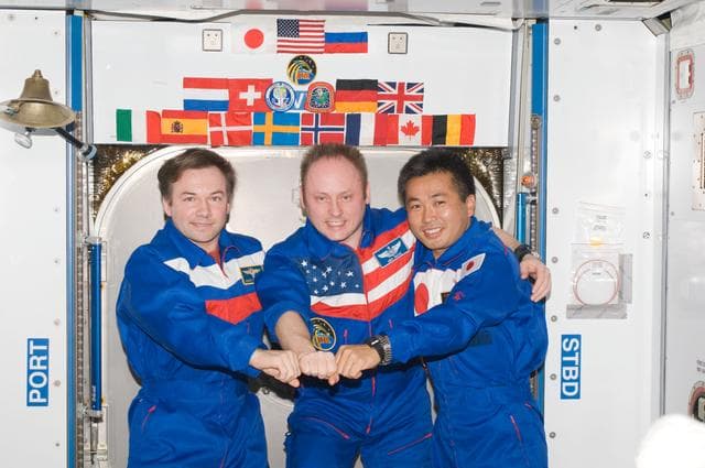 NASA image: Expedition 18 Crew Photo in Node 2 Harmony