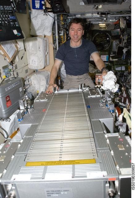 NASA image: Barratt with TVIS in Service module
