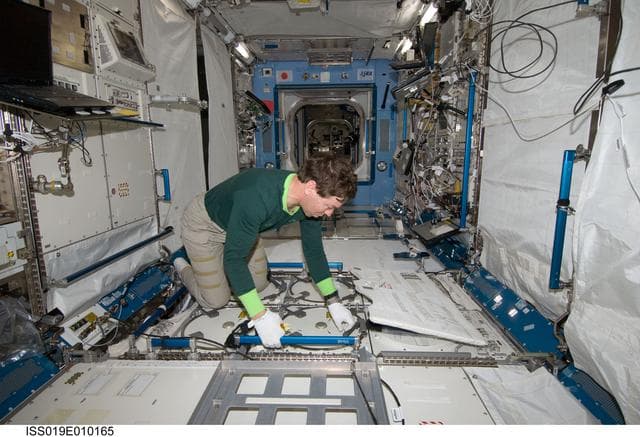 NASA image: Nutrition and Repository: Insertion of Urine Sample into MELFI