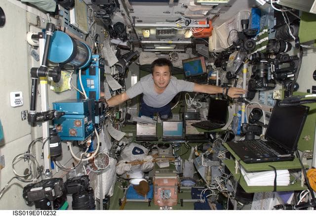 NASA image: Wakata in Service module