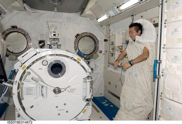 NASA image: Wakata in  JPM