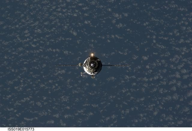 NASA image: Progress M-02M (33P) approach