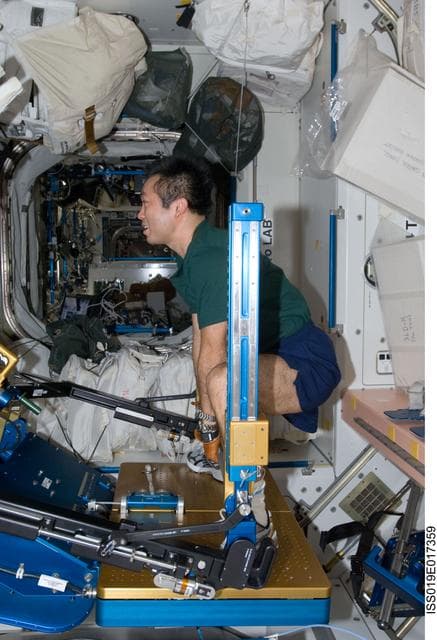 NASA image: Wakata with aRED in Node 1