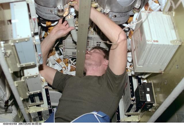 NASA image: Krikalev in Service module