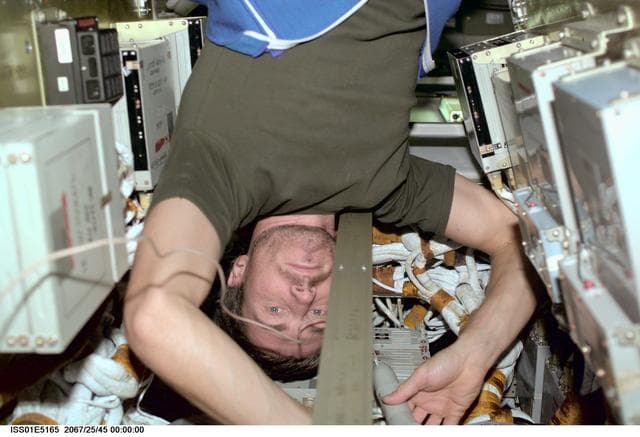 NASA image: Krikalev in Service module