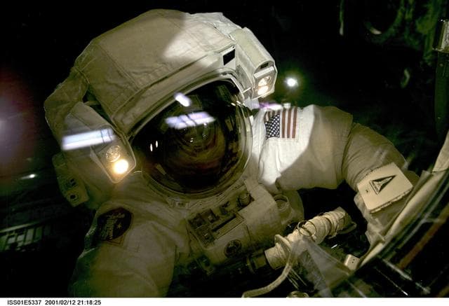 NASA image: Curbeam during EVA