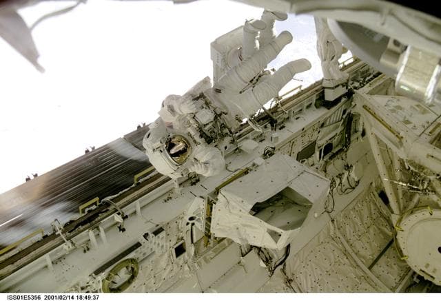 NASA image: Curbeam and Jones during EVA