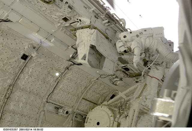 NASA image: Curbeam and Jones during EVA