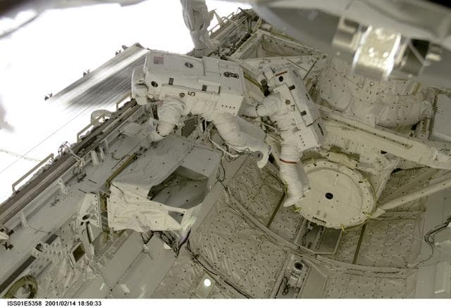 NASA image: Curbeam and Jones during EVA