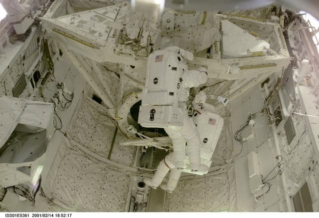 NASA image: Curbeam and Jones during EVA