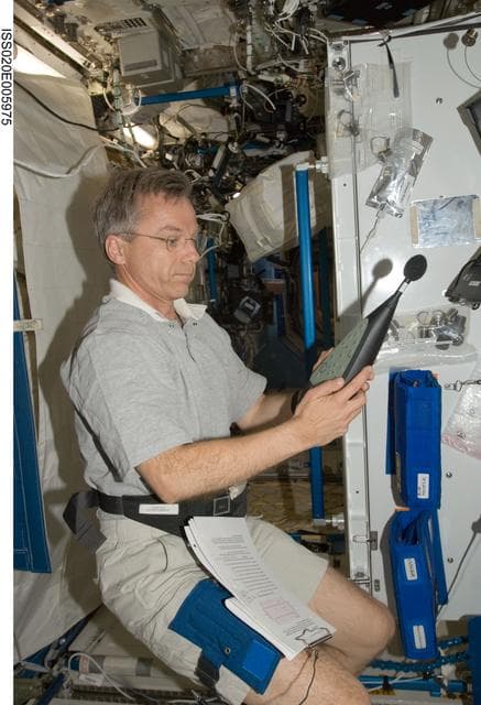 NASA image: Thirsk with SLM in U.S. Laboratory