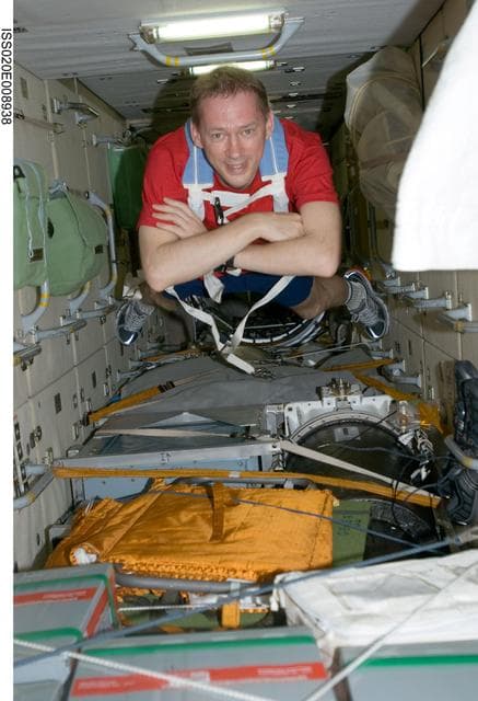 NASA image: De Winne floats through FGB