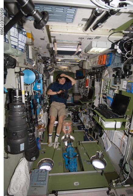 NASA image: Romanenko in Service Module