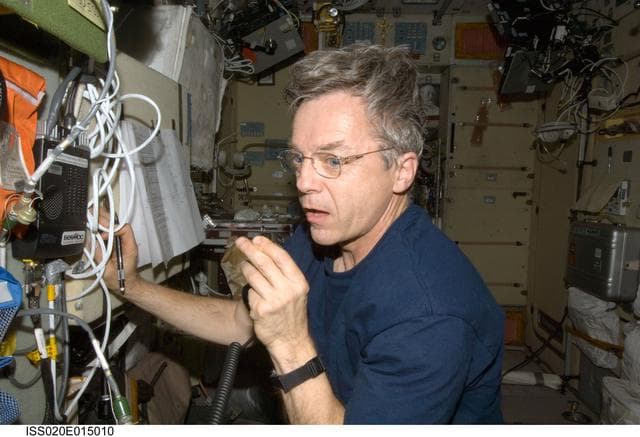 NASA image: Thirsk on HAM radio in SM