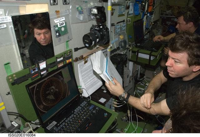 NASA image: Preparations for TMA-14 docking