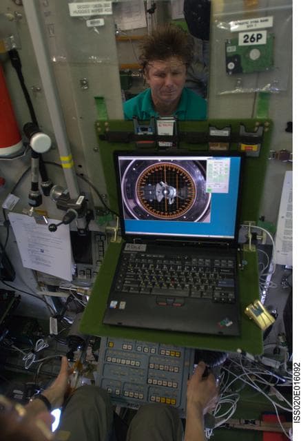 NASA image: Preparations for TMA-14 docking