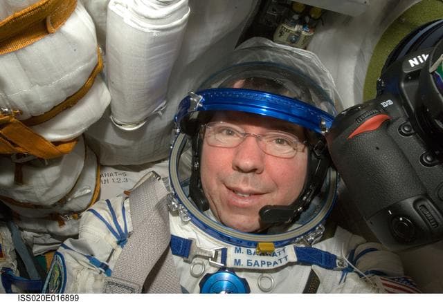 NASA image: Barratt during  Soyuz TMA-14 relocation