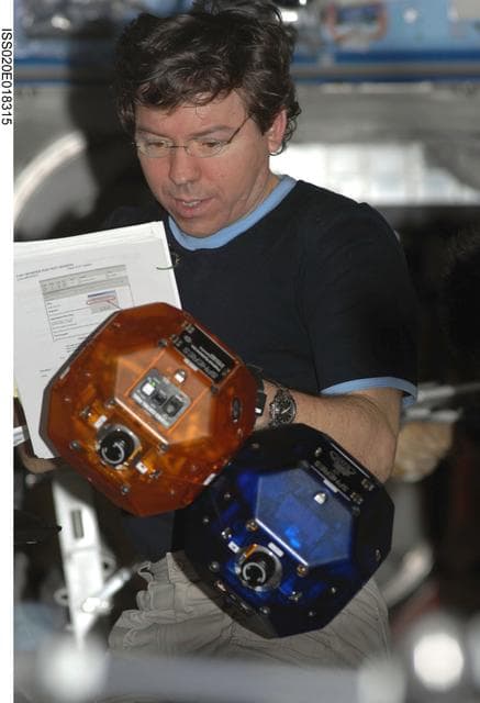 NASA image: SPHERES