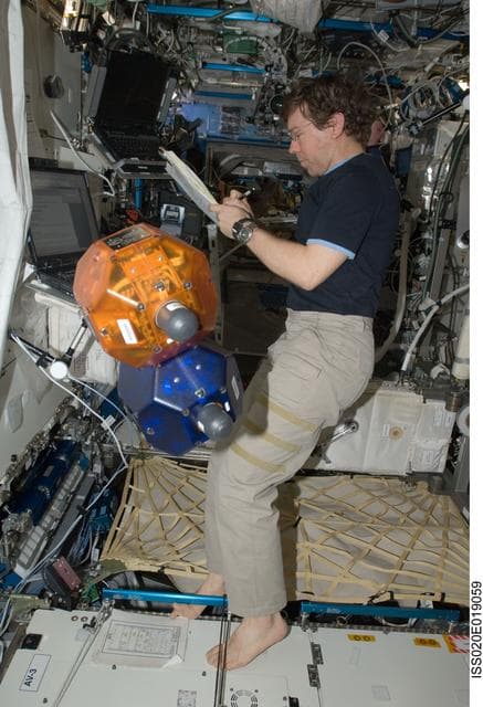 NASA image: SPHERES