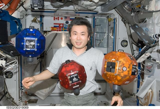 NASA image: SPHERES