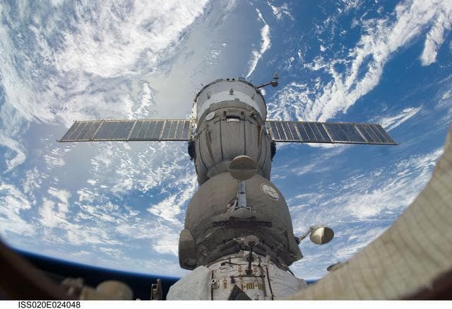 NASA image: Soyuz docked to station