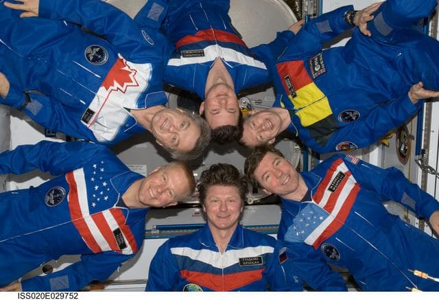 NASA image: Expedition 20 crew portrait in Node 2