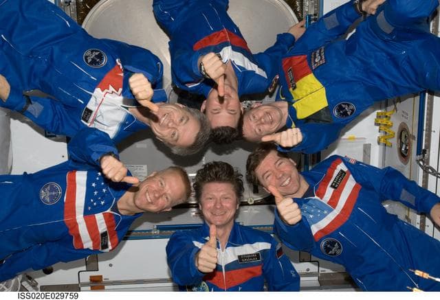 NASA image: Expedition 20 crew portrait in Node 2