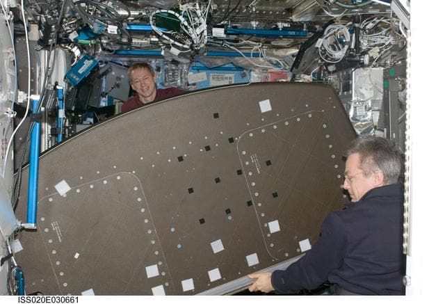 NASA image: CHECS rack move