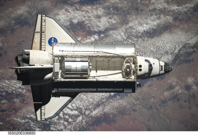 NASA image: STS-128 approach to ISS