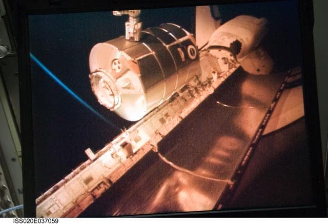 NASA image: ROBO MPLM berth camera views