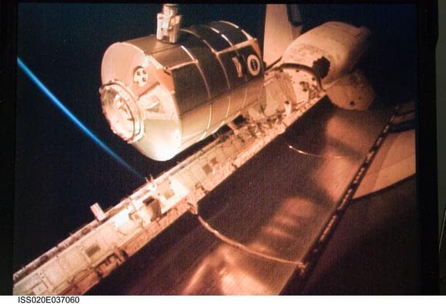 NASA image: ROBO MPLM berth camera views