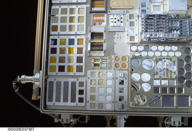 NASA image: MISSE-6 hardware