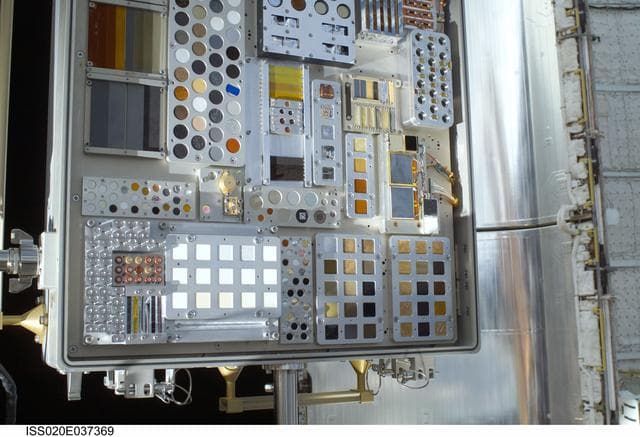 NASA image: MISSE-6 hardware
