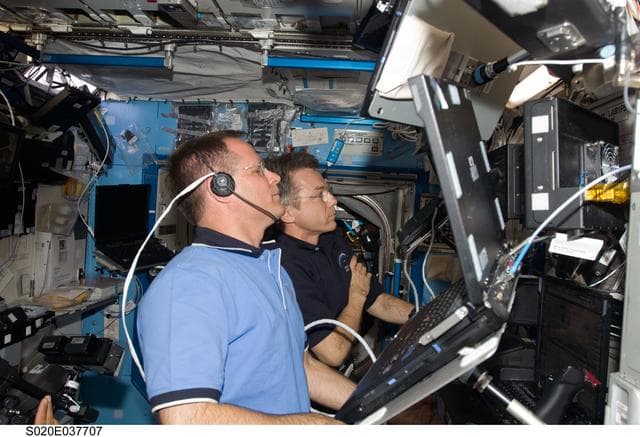 NASA image: EVA 1 RMS arm activities