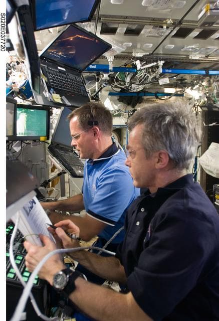 NASA image: EVA 1 RMS arm activities