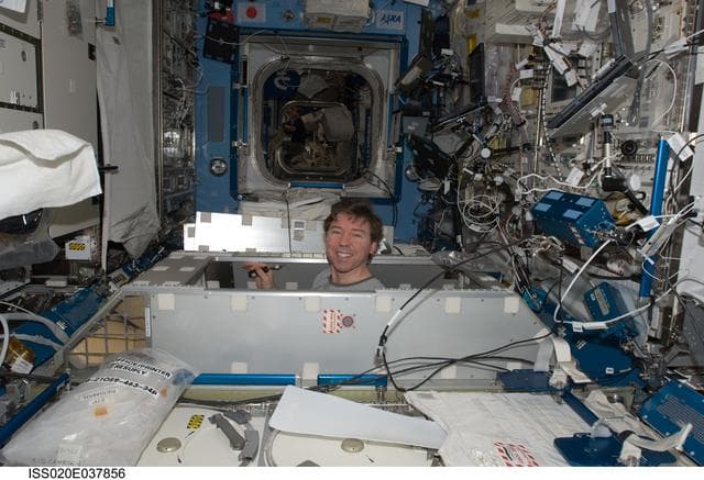 NASA image: Barratt in Kibo