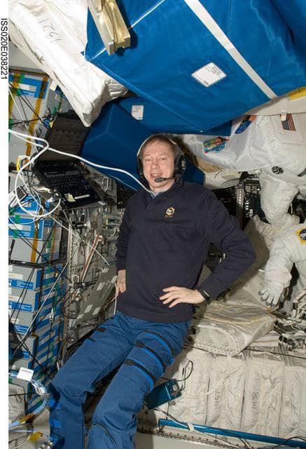 NASA image: De Winne in Columbus